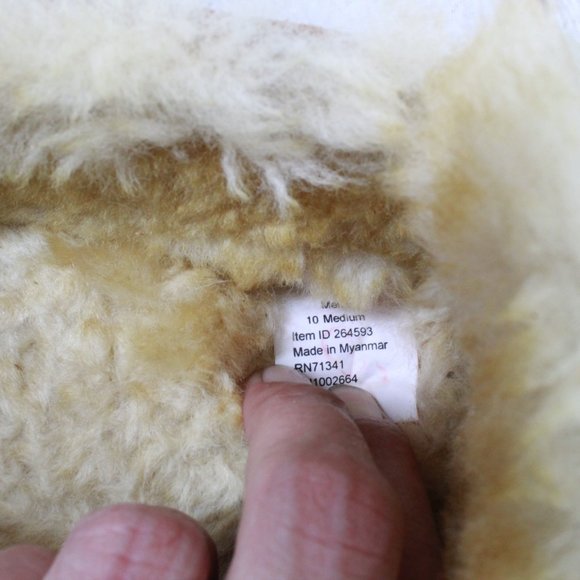 LL BEAN Brown Suede Wicked Good Original Moccasin Slippers Size 10 M - Picture 7 of 9